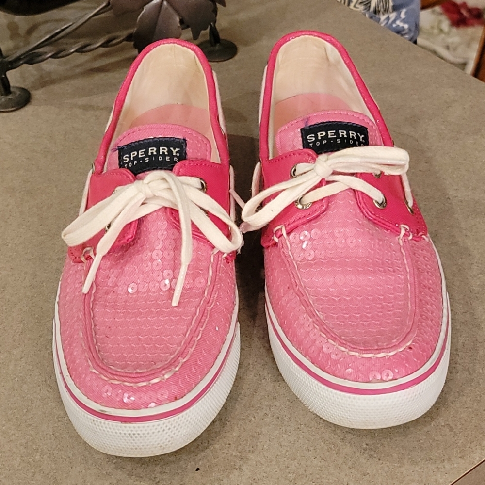 Pink Sperry Top-siders
